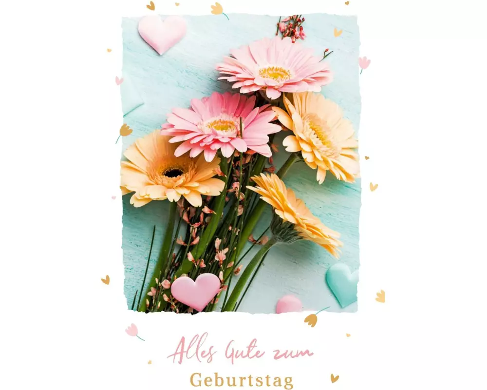 ABC Glückwunschkarte Geburtstag 12.5 x 17.6 cm