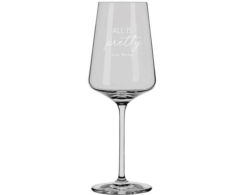 Grafik Werkstatt Weissweinglas Andy Warhol