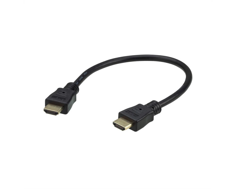 ATEN 2L-7DA3H High Speed True 4K HDMI Kabel mit Ethernet, schwarz, 0,3 m