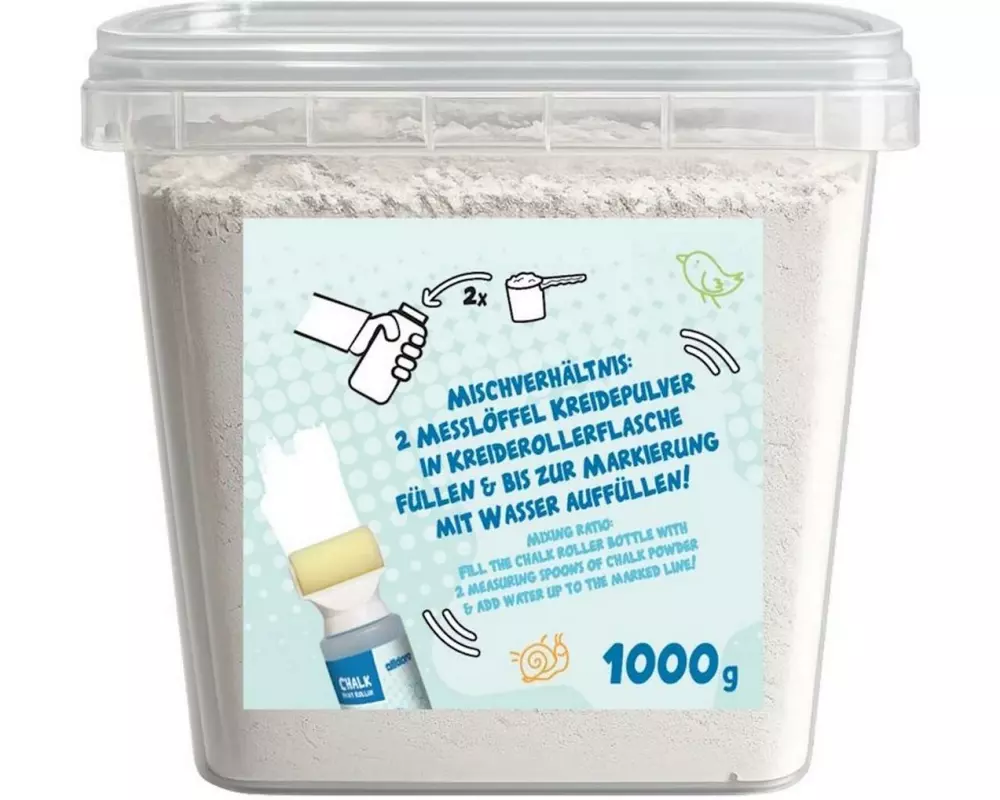 alldoro Nachfüllpack Kreidepulver Weiss, 1000 g