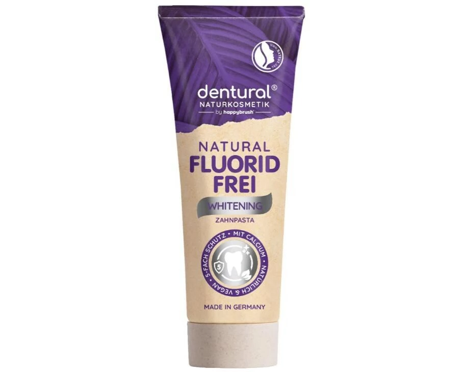 happybrush Zahnpasta Dentural Natural Whitening 75 ml