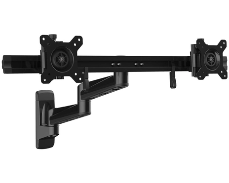 WALL MOUNT DUAL MONITOR ARM