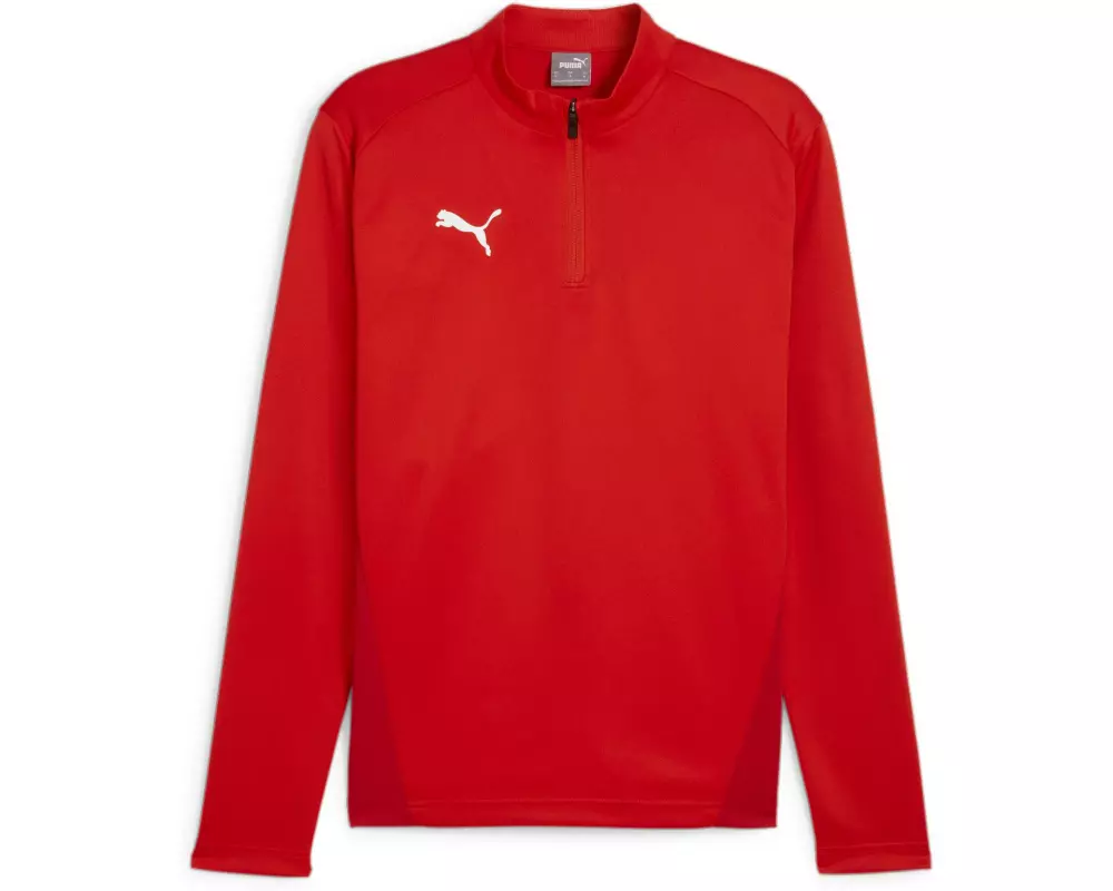 PUMA Zip Top teamGOAL Training 1/4 S, Rot