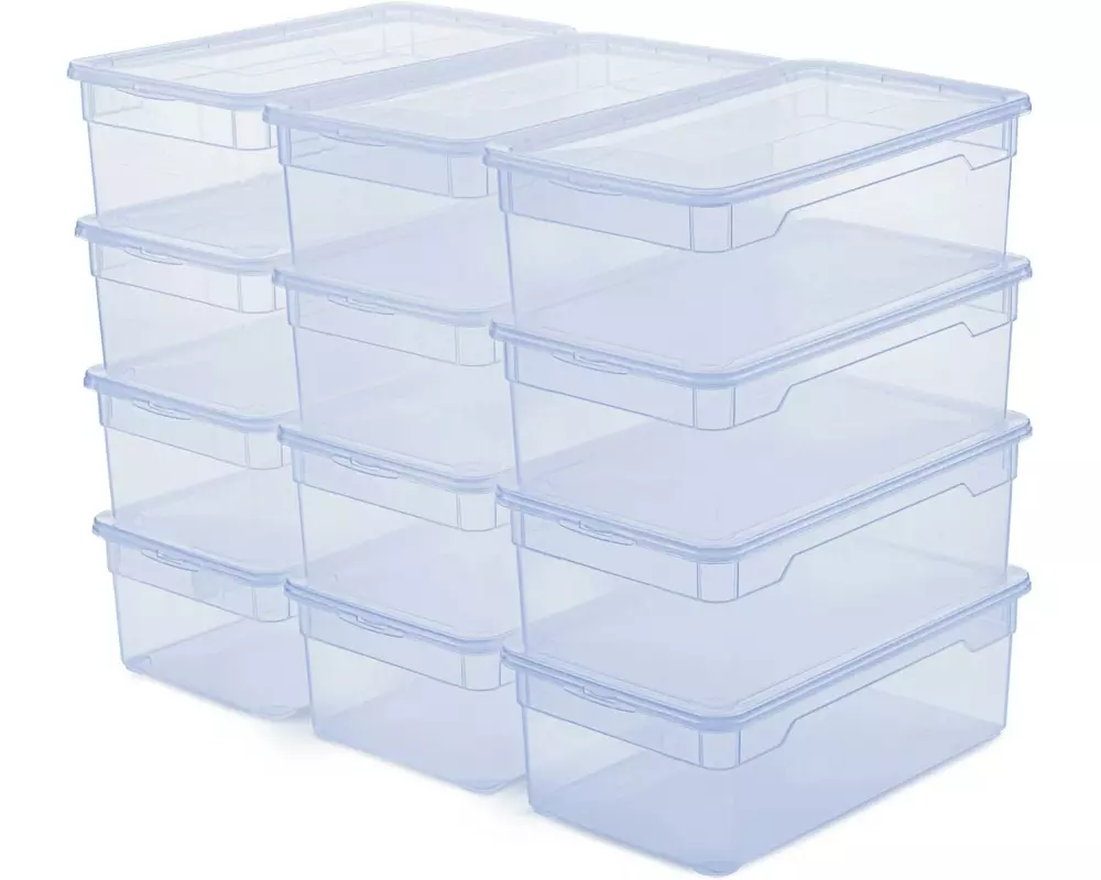 Rotho Aufbewahrungsbox Clearbox 5 l, 12 Stück