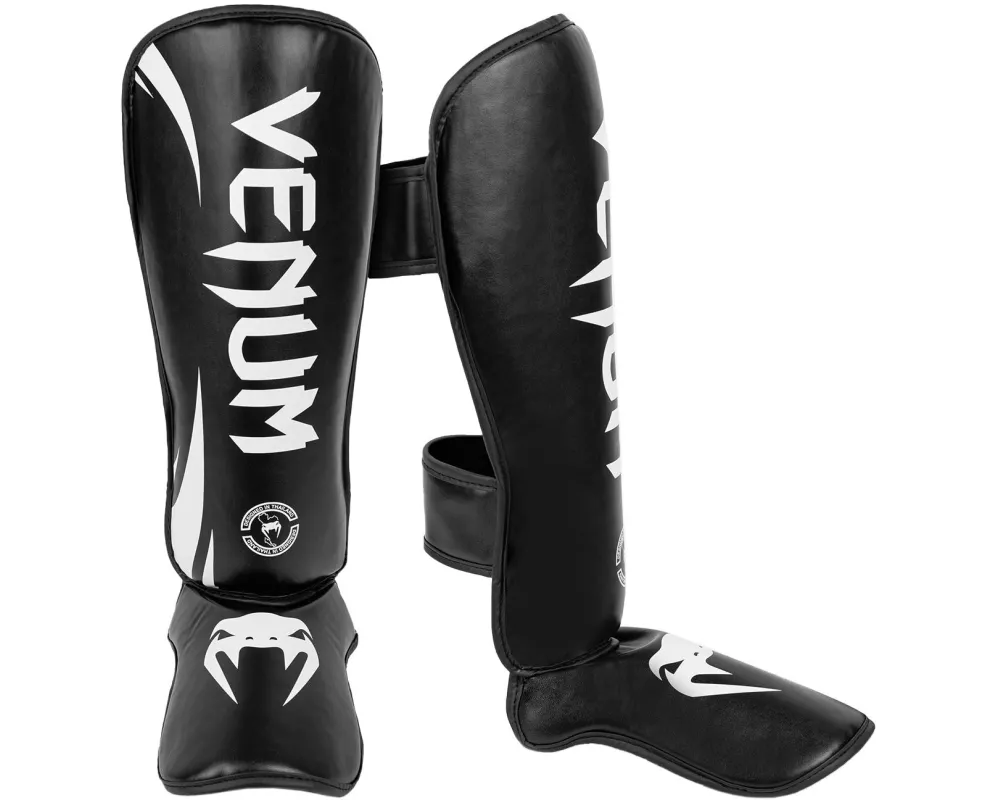 Venum Challenger Standup Shin Guards Schwarz/Weiss, L