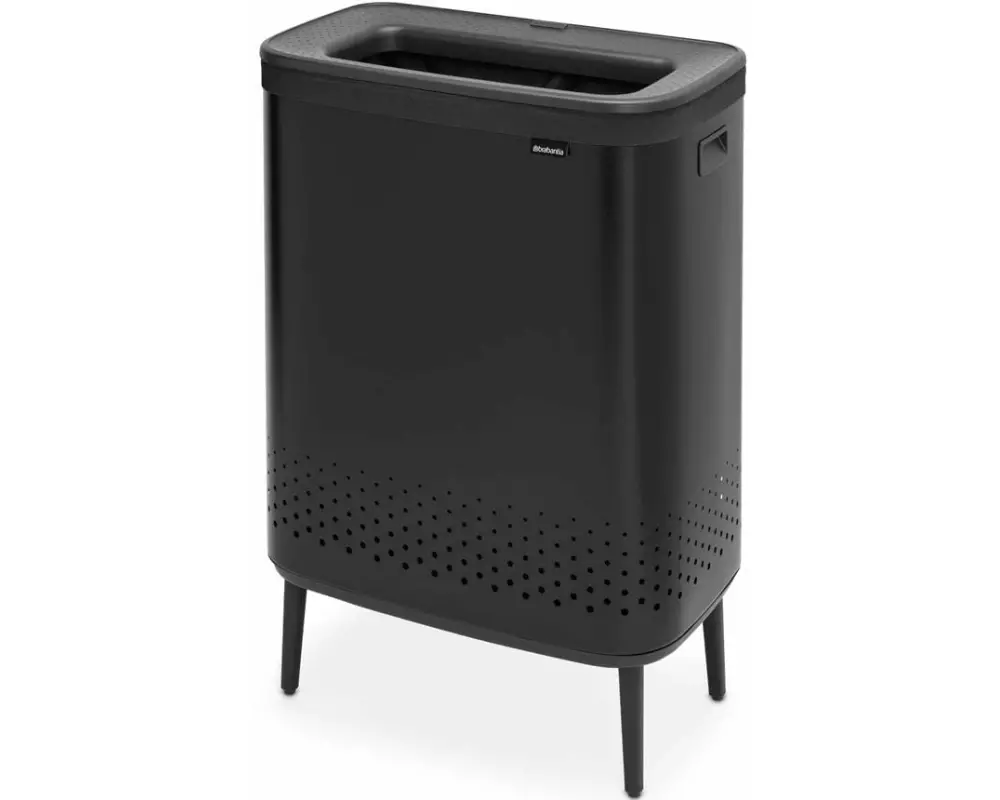 Brabantia Wäschesammler BO Schwarz, 2 x 45 l
