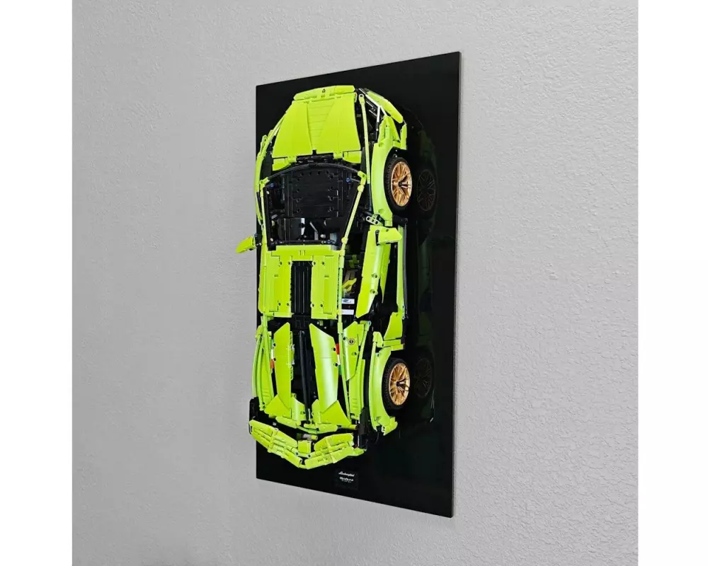 iDisplayit Acryl-Wand-Halterung für LEGO 42115 Lamborghini Sián FKP 37