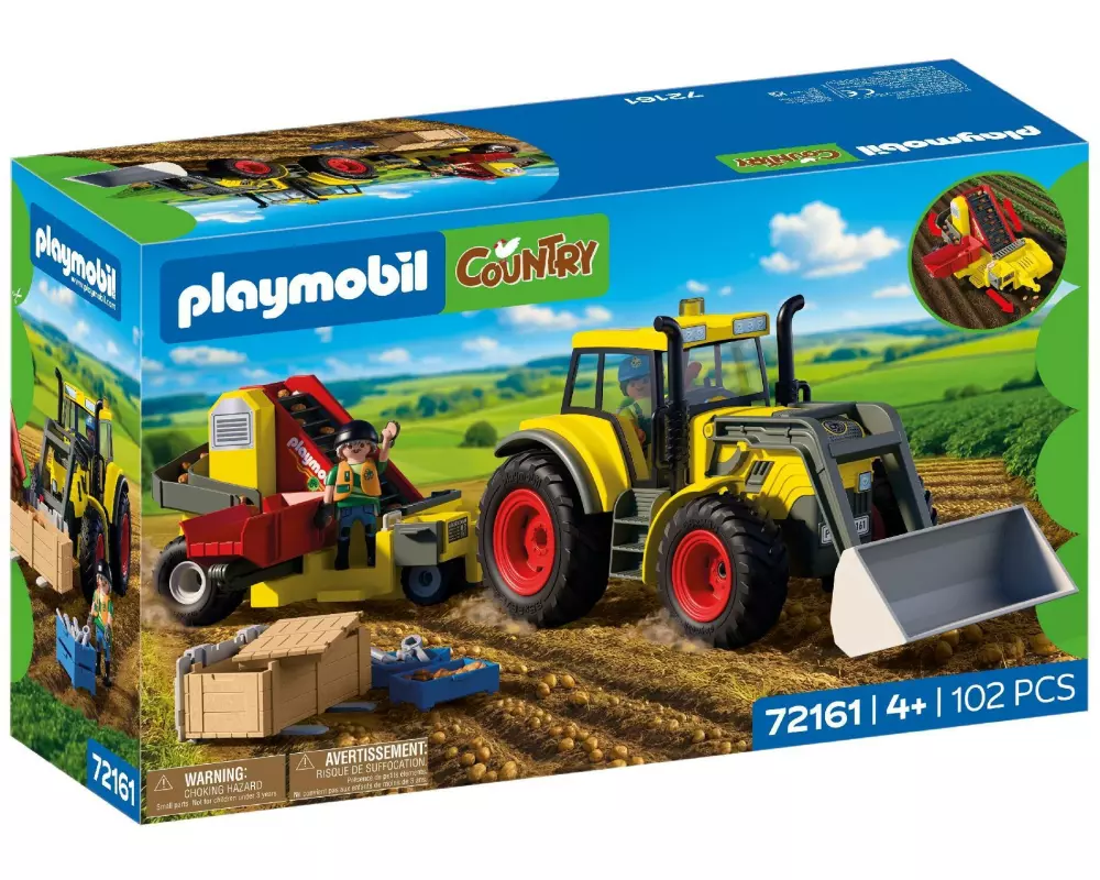 Playmobil Grosser Traktor mit Kartoffelroder 72161