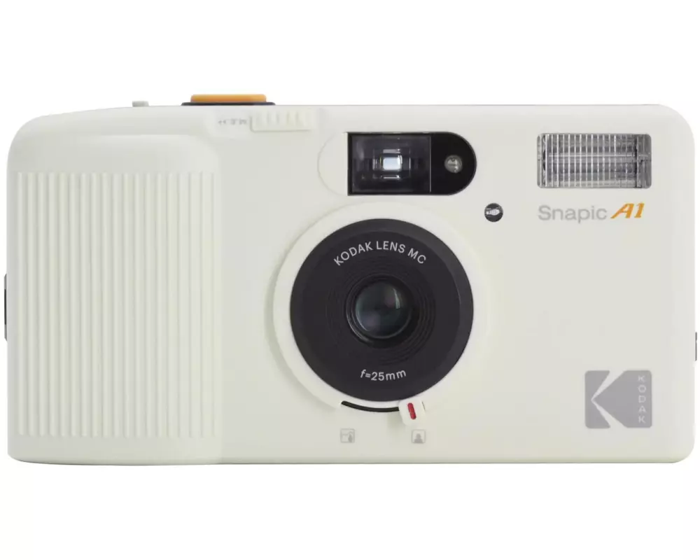 Kodak Analogkamera Snapic A1 35 mm Film mit Blitz Weiss