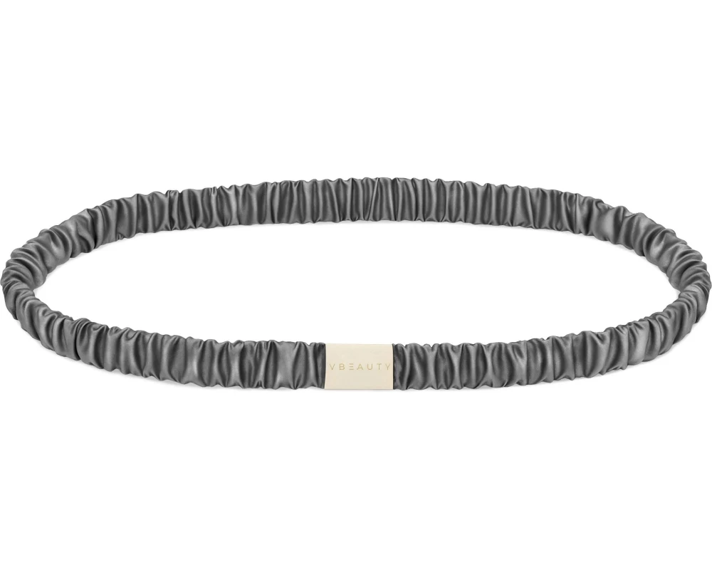 VBEAUTY Haarband Seiden Skinny Anthrazit