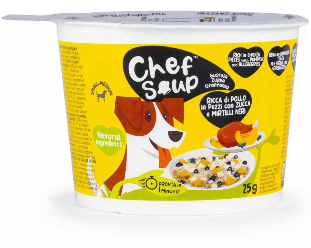 Chef Soup Huhn, Kürbis, Blaubeere 25 g