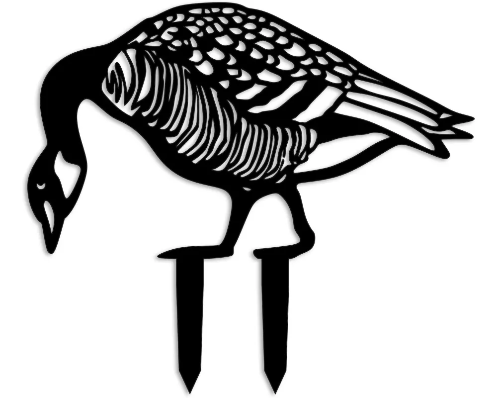 Wallxpert Gartenstecker Ente 44 x 50 cm