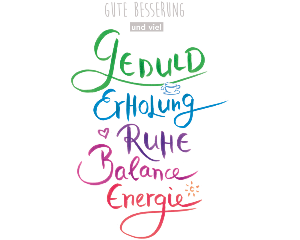 ABC Glückwunscharte Genesung DE B6 52269 Ratschläge für Genesung