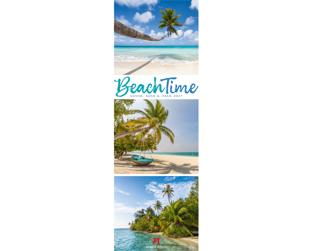ACKERMANN Bildkalender 2027 3730 BeachTime 24x66cm