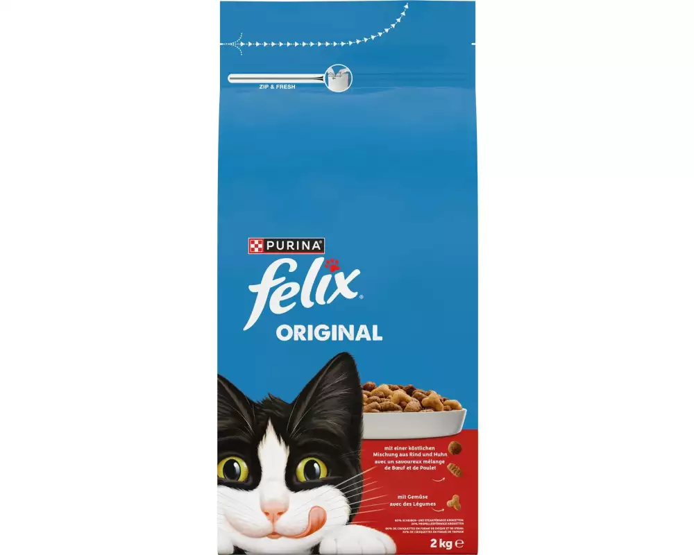 Felix Trockenfutter Original Fleisch 2 kg
