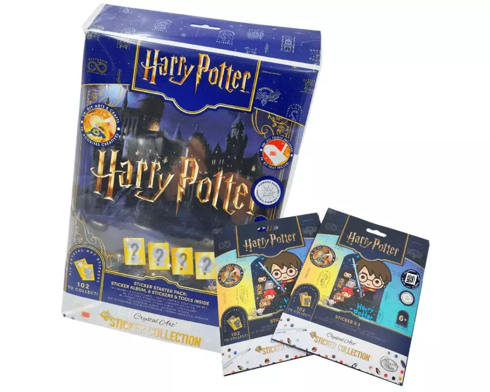 CRAFT Buddy Bastelset Harry Potter Crystal Art Sticker Album Starter