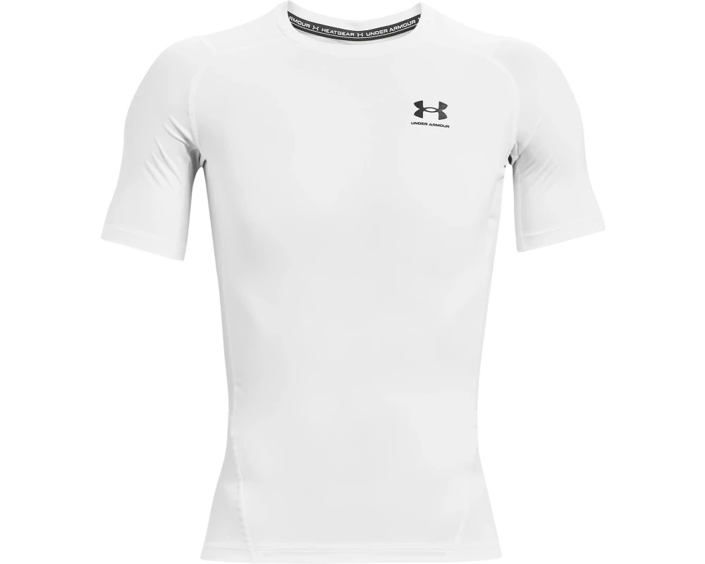 UNDER ARMOUR Kurzarmshirt HeatGear Short Sleeve Weiss, XL