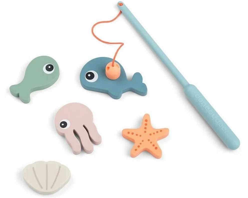 done by deer Angelspielzeug zum Baden Sea Friends Farbmix