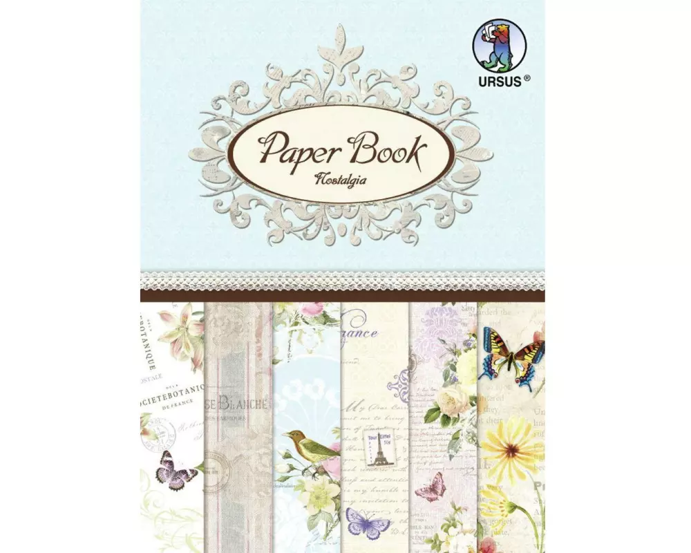 URSUS Designpapier Nostalgia Farbig sortiert