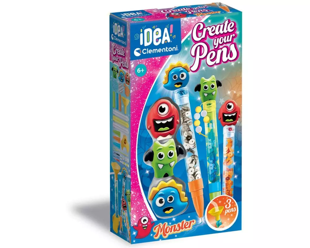 Clementoni Bastelset Deine Stift-Kreationen – Monster