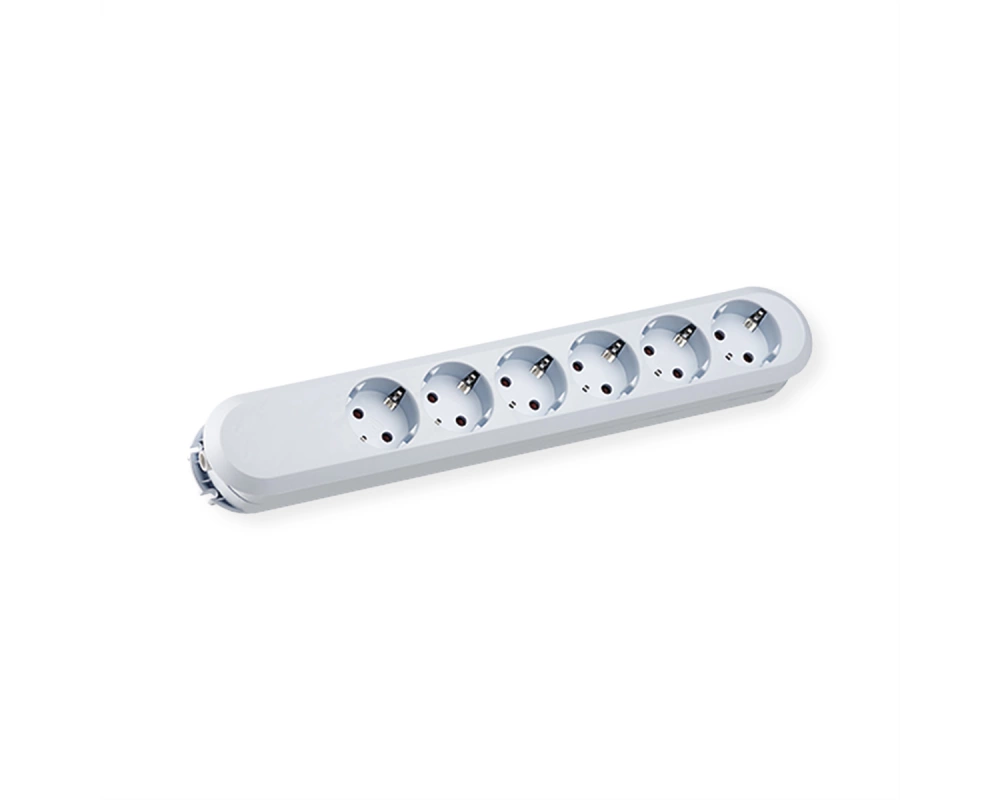 BACHMANN SMART Steckdosenleiste 6xCEE7/3 weiß, ohne Zuleitung