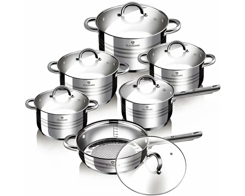 Blaumann 12-teiliges Kochgeschirr-Set Gourmet Line Shiny