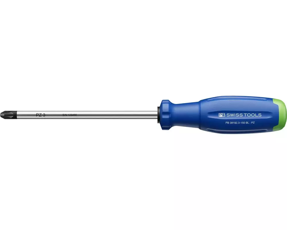 PB Swiss Tools Schraubenzieher PB 38192.3-150 BL Blau