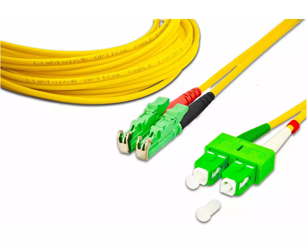 Lightwin LWL-Patchkabel LSH/APC-SC/APC, Singlemode, Duplex, 5m