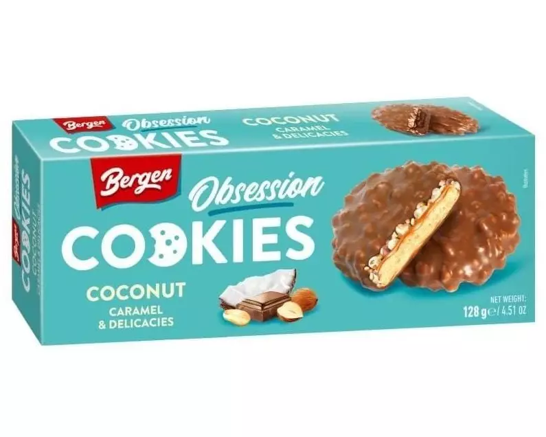 Bergen Cookies Obsession Caramel & Kokos 128 g