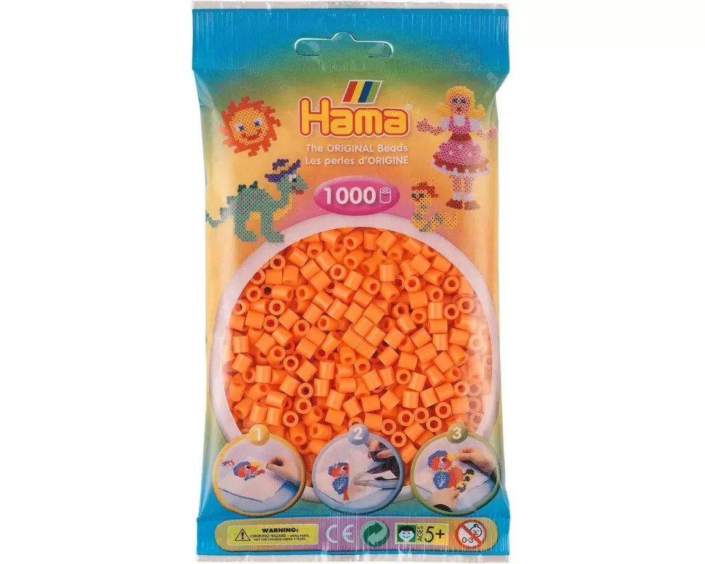 Hama Bügelperlen Midi Aprikose, 1000 Stück