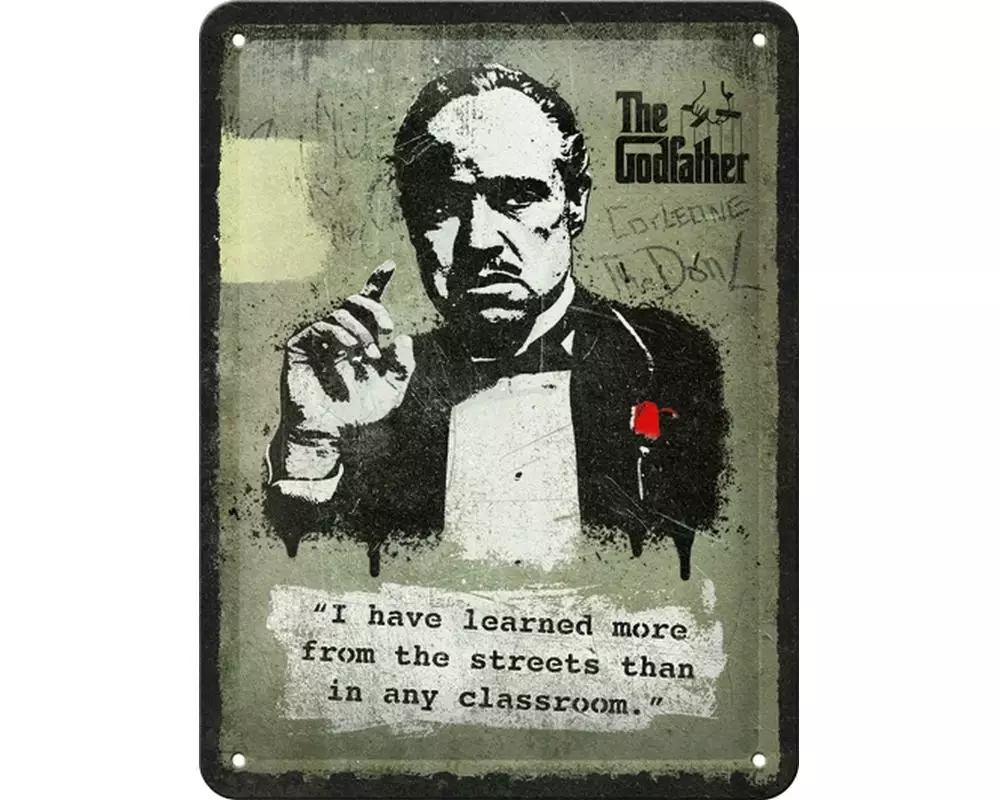 Nostalgic Art Schild The Godfather 15 cm x 20 cm, Metall