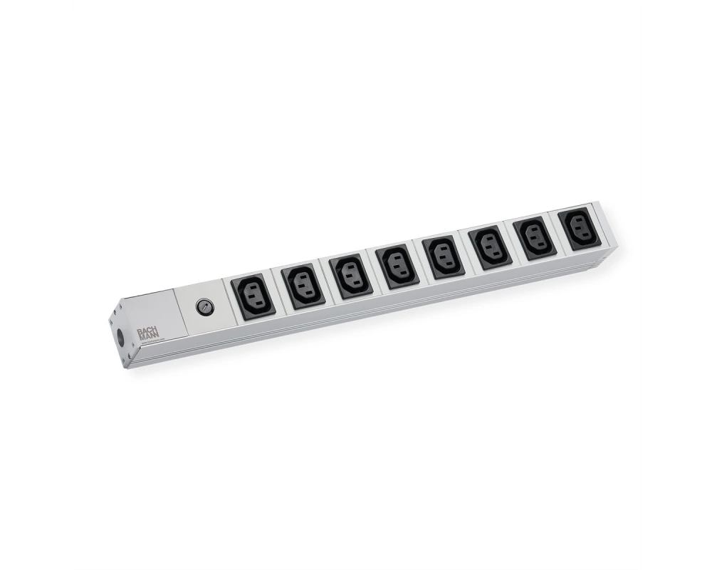 BACHMANN 19" Steckdosenleiste, 8x C13 Buchse, 1xC14 Stecker