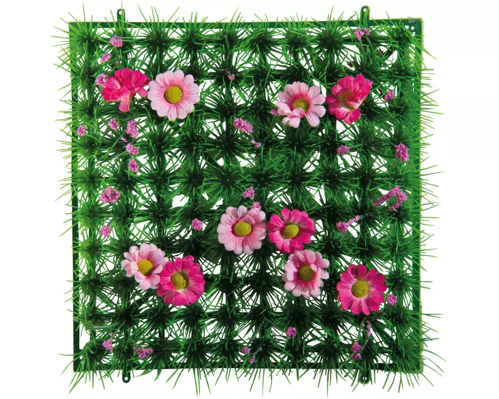 Dekomat AG Grasplatte Anemonen Grün, Rosa