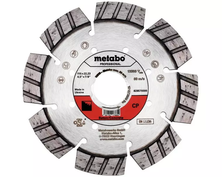 Metabo Trennscheibe CP Beton Professional Diamant 115 mm