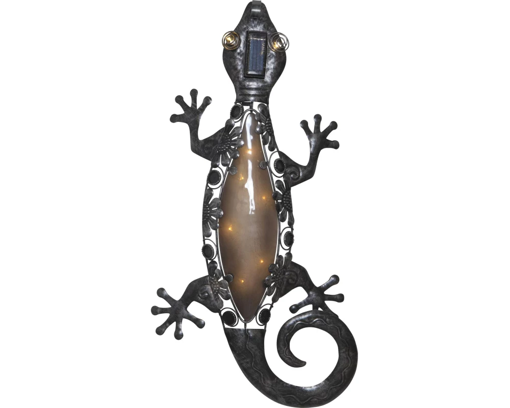 Star Trading Gartenlicht Solar Gecko, Schwarz