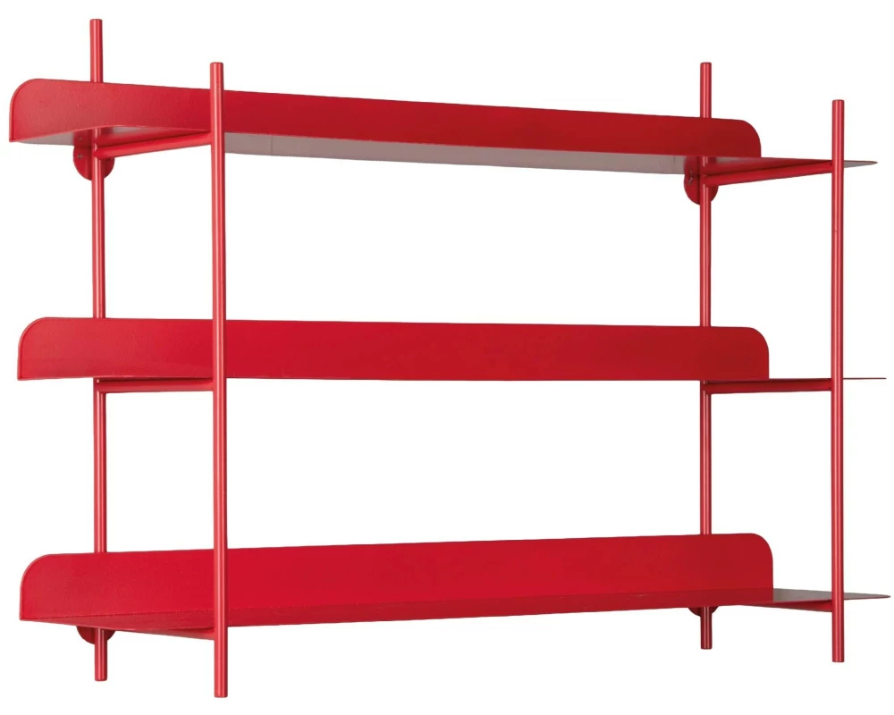 present time Wandregal Cool Retro, Bright scarlet red