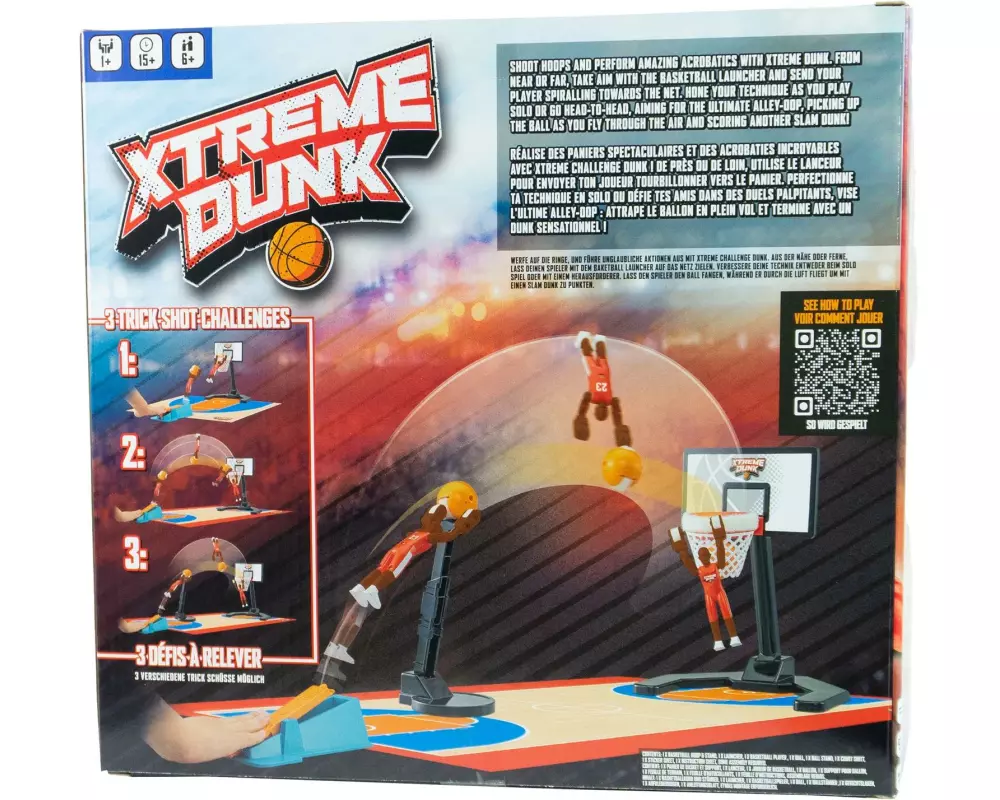 Tomy Kinderspiel Xtreme Dunk, d/f/i ab 6 Jahren, ab 1 Spieler