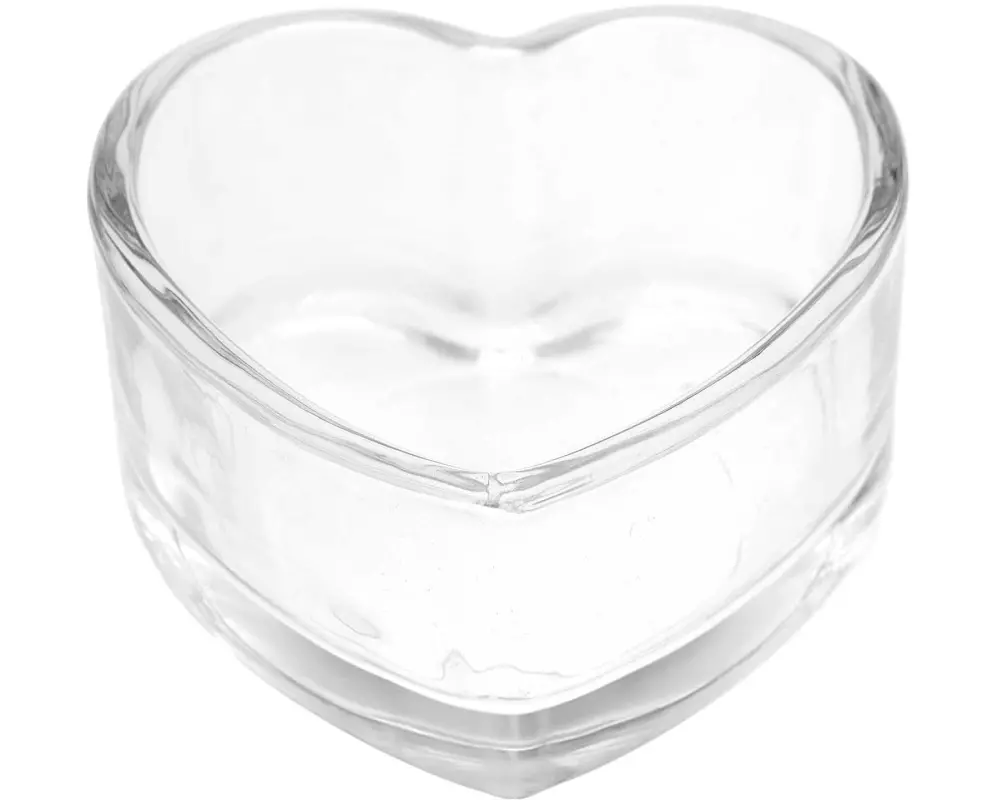 Rico Design Glasgefäss Herz 7.7 x 7.7 x 3.8 cm
