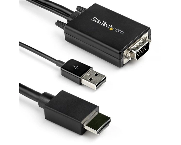 StarTech.com 2m VGA to HDMI Converter Cable with USB Audio Support