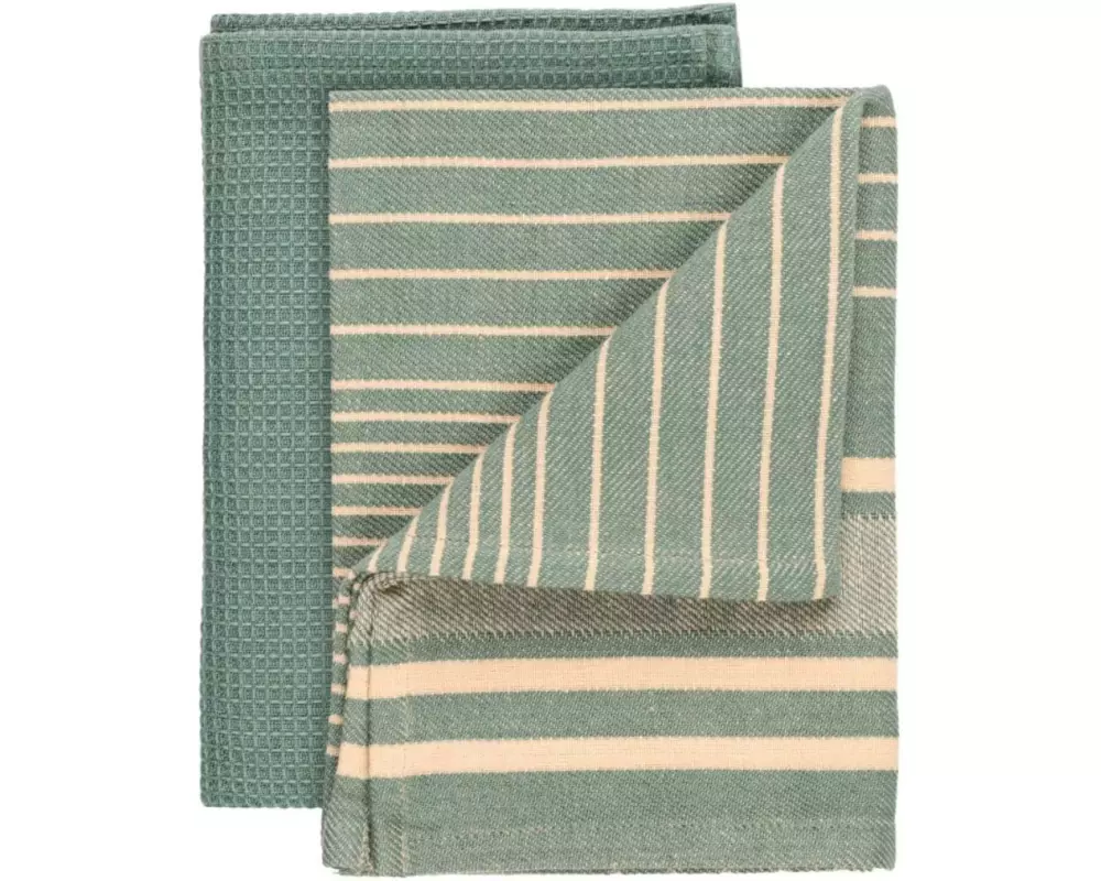 Wenko Geschirrtuch-Set Tito 2 Stück, Grün