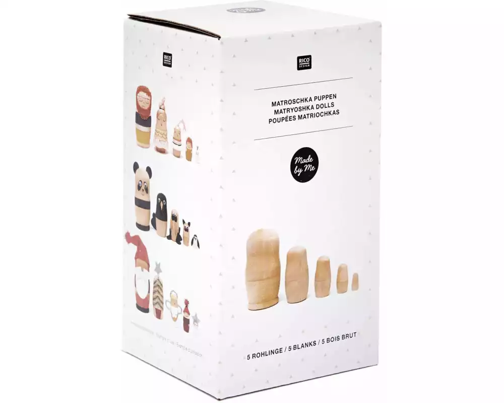 Rico Design Holzartikel Matroschka 5-teilig