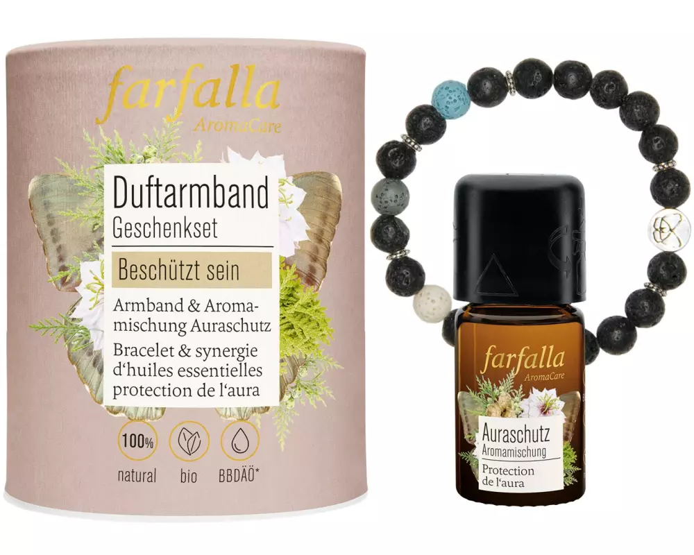 Farfalla Geschenkset Duftarmband Beschütztsein 5 ml