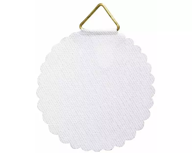 FTM Bilderklebeösen gummiert, Leinen, 30 mm, 4 Stück