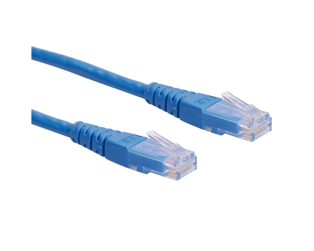 ROLINE Patchkabel Cat.6 (Class E) UTP, blau, 2 m