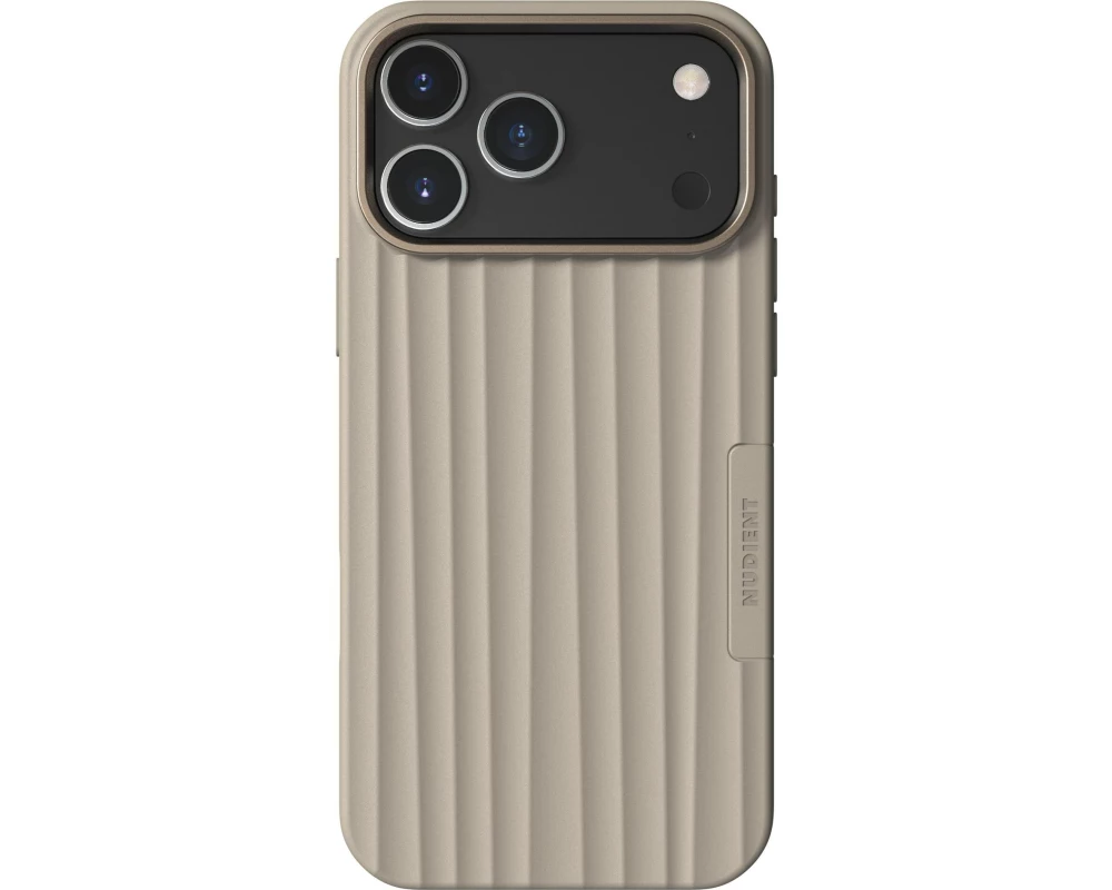 Nudient Back Cover Bold MagSafe iPhone 17 Pro Max Linen Beige