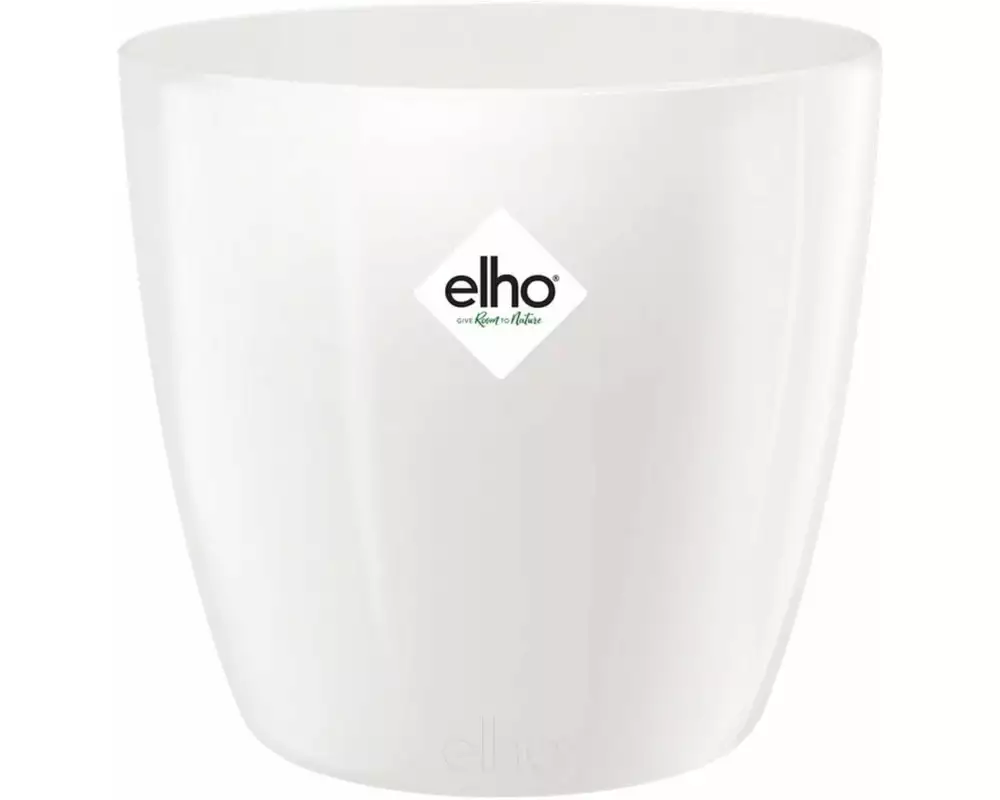 Elho Blumentopf Brussels Diamond rund 4.5 l, Weiss