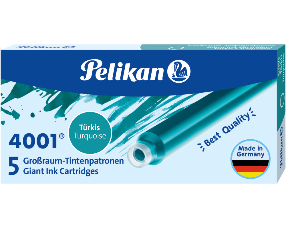 PELIKAN Tinte 4001 GTP/5 310656 türkis 5 Stück