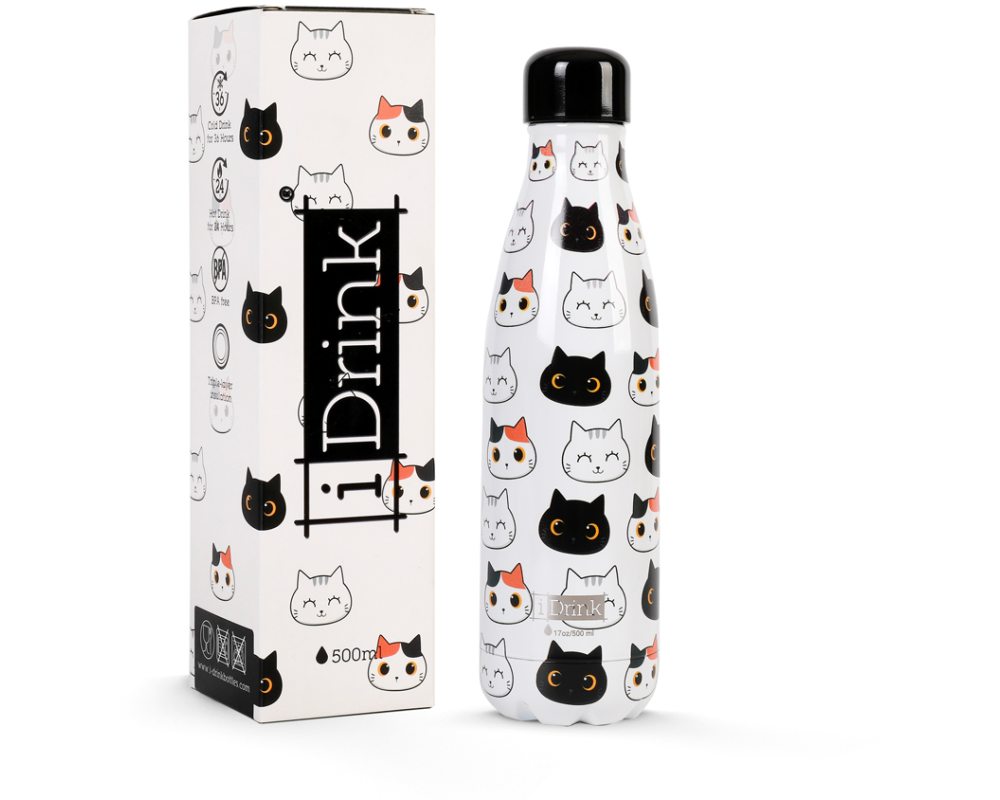 I-DRINK Thermosflasche 500ml ID0093 Cat