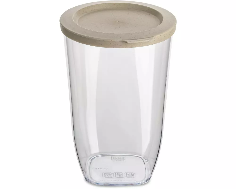 Koziol Vorratsdose Connect Dry M 1.5 l, Sand/Gelb