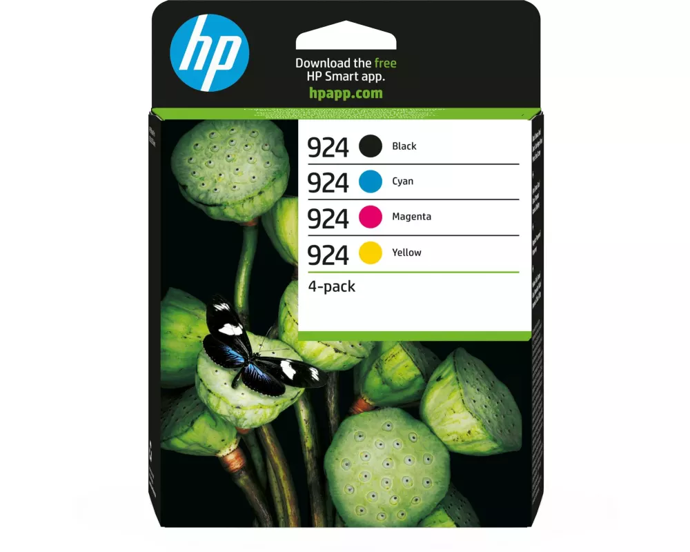 HP Combopack Nr. 924 (6C3Z1NE) Black/Cyan/Magenta/Yellow